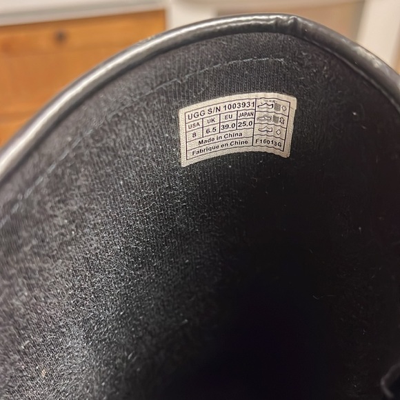 UGG Tall Wool Riding Rain Boots Size 8 Womens - Picture 5 of 9